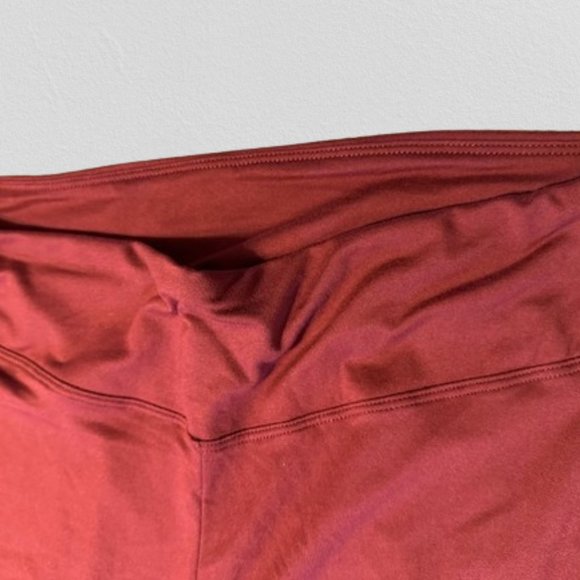 Fired Brick Wide Waistband MOTO Leggings (2) - Picture 5 of 7